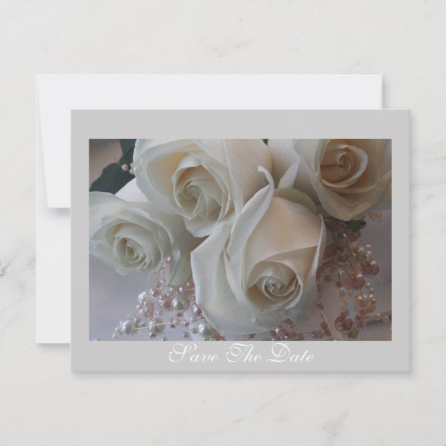 Guardar La Invitación Del Rosa De Fecha (Anverso)