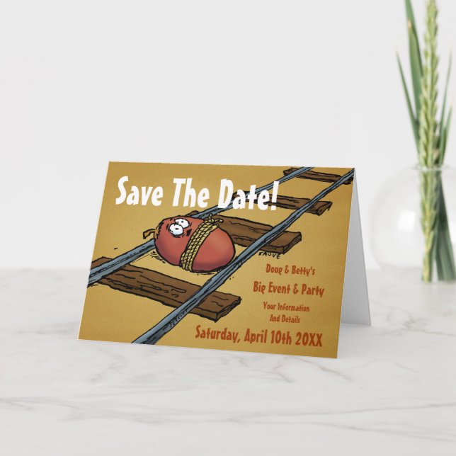 Guardar la Invitación divertida de fecha (Anverso)