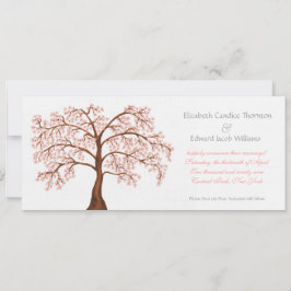 Guardar la Invitación Sakura con flores de cerezo