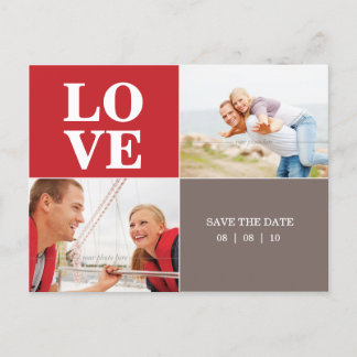 Guardar la plantilla de amor de postales de fecha