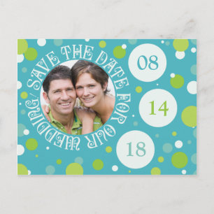 Guardar la plantilla de fotos de fecha Boda verde 