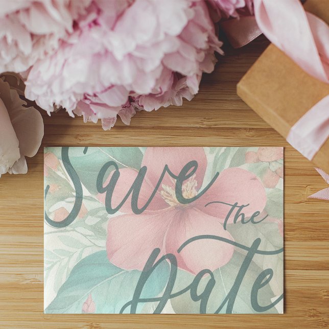 Guardar la plantilla de postal de anuncio de fecha (Save the Date Announcement Postcard Template)