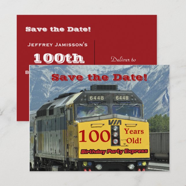 Guardar la postal de celebración de cumpleaños núm (Anverso / Reverso)