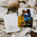 Guardar la postal de fecha - manuscrita<br><div class="desc">¡Felicitaciones por tu compromiso! ¡Asegúrate de que todos puedan asistir a tu gran evento con nuestra encantadora Save The Dates! Y con estas encantadoras postales puedes fácilmente editar y enviar por correo! Haga clic en el botón "Personalizar" para comenzar con su diseño. Este producto incluye imágenes que están destinadas a...</div>