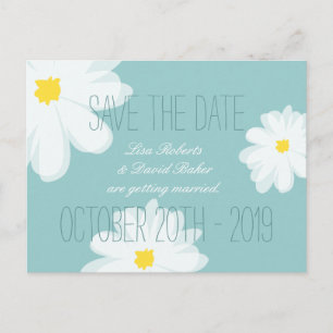 Guardar la postal del boda de fecha   floral blanc