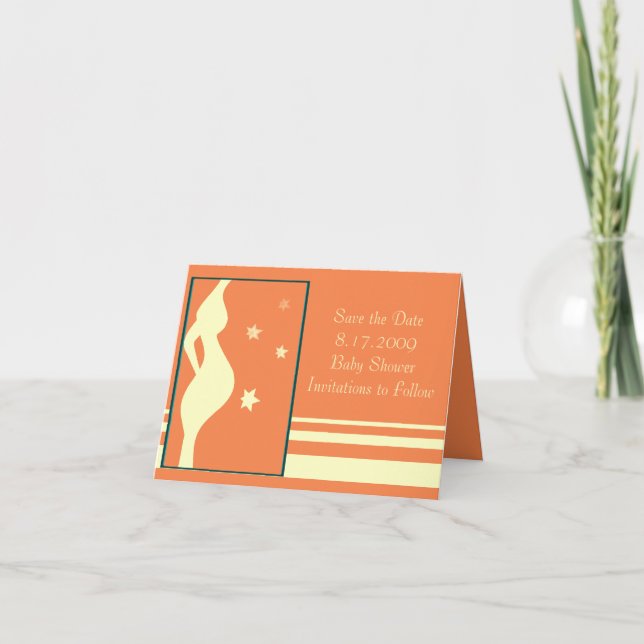 Guardar la tarjeta Baby Shower de fecha - Personal (Anverso)