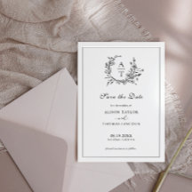 Guardar la tarjeta blanca y negra de Escudo formal