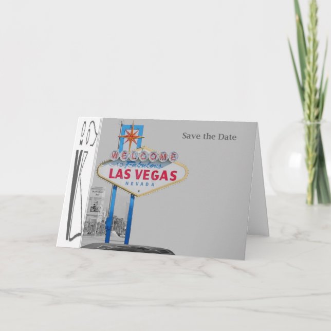 Guardar la tarjeta Boda Date Las Vegas (Anverso)