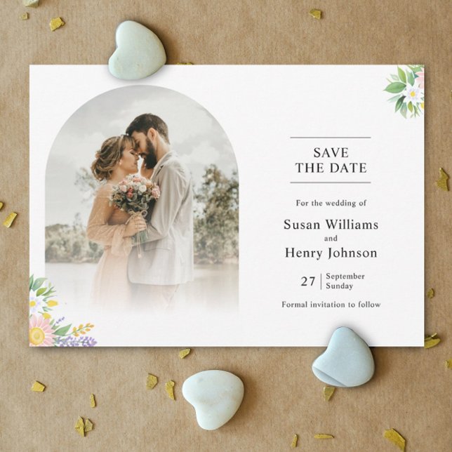 Guardar la tarjeta de anuncio de fecha - Boda | Cl (save the date invitation card dreamy classic modern contemporary custom personalized for wedding )