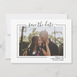 Guardar la tarjeta de Boda fotográfico de tipograf