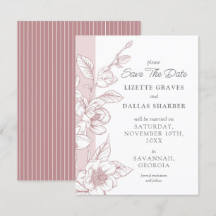 Guardar la tarjeta de Boda Rubor Southern de Magno