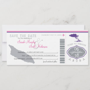 Guardar la tarjeta de embarque de fecha a Aruba