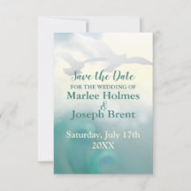 Guardar la tarjeta de fecha Gaviotas oceánicas