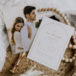 Guardar la tarjeta de foto de arco mínimo del cale<br><div class="desc">Esta mínima y moderna tarjeta de foto de invitación de boda de fecha ahorra la manera perfecta de informar a tus amigos y familiares de tu próximo boda. Para mover el anillo a la fecha de su boda, seleccione el botón 'editar usando herramienta de diseño' o envíeme un mensaje para...</div>