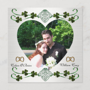 Guardar la tarjeta de foto de fecha boda irlandés 