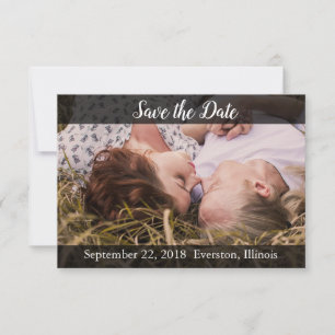 Guardar la tarjeta de foto personalizada de fecha