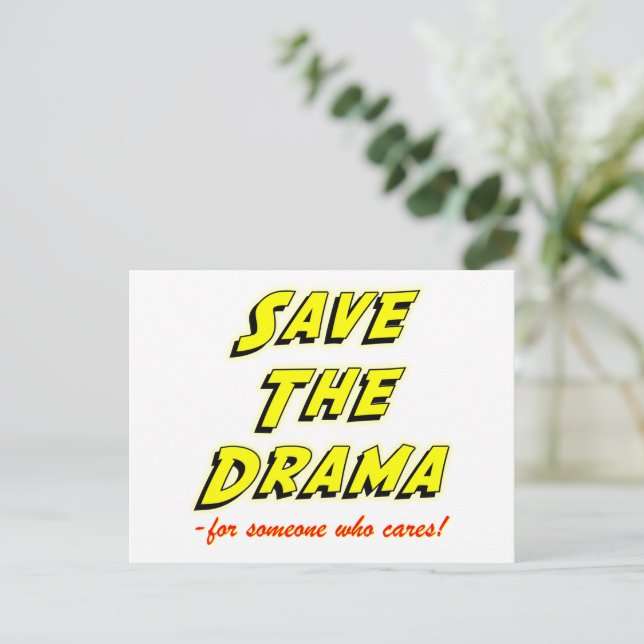 Guardar la tarjeta de interrupción del drama (Anverso de pie)