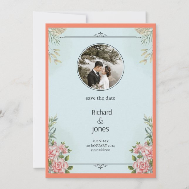 guardar la tarjeta de invitación de fecha (Anverso)