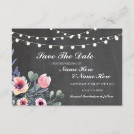 Guardar La Tarjeta De Luces Florales Rusticas De C