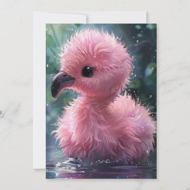 Guardar la tarjeta Flamingo de fecha (Anverso)