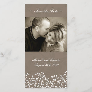 Guardar la tarjeta fotográfica Boda de fecha (4x8)