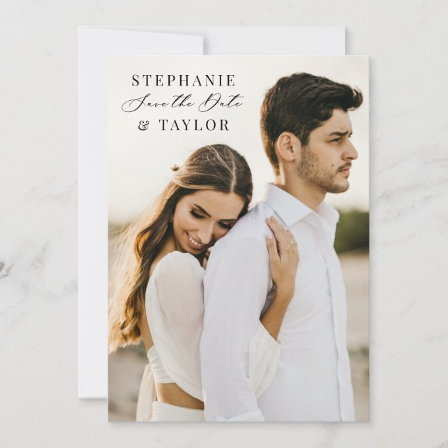 Guardar la tarjeta fotográfica Boho Boda Invitació (Anverso)