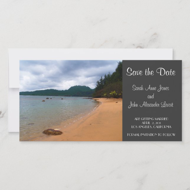 Guardar la tarjeta fotográfica Date Beach (Anverso)
