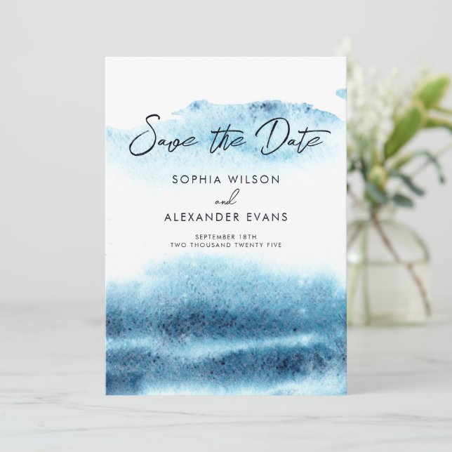 Guardar la tarjeta plana de fecha para un Boda de  (Anverso de pie)