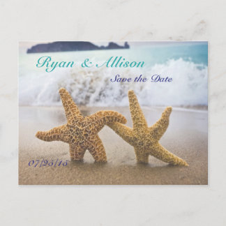 Guardar la tarjeta postal Date Two Starfish