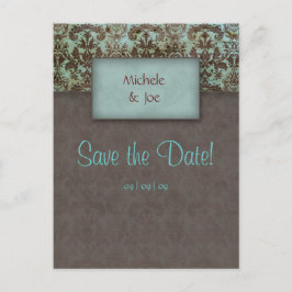 Guardar la tarjeta postal de damasco marrón turque