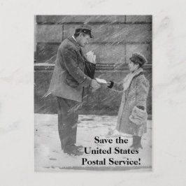 Guardar la tarjeta postal del Servicio Postal de l