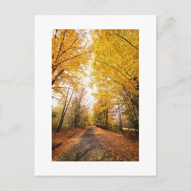 Guardar las fechas de la boda Foto Otoño Anuncio (Anverso)