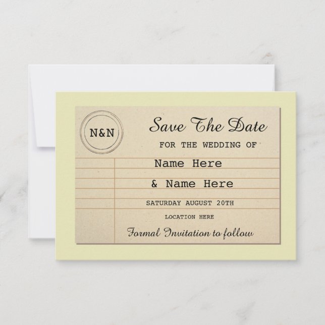 Guardar las invitaciones de los libros del Boda de (Anverso)