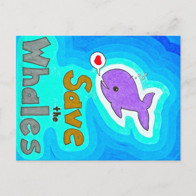 Guardar las postales de ballenas (Anverso)