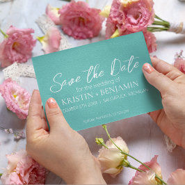 Guardar los anuncios de fecha (Verde azulado)