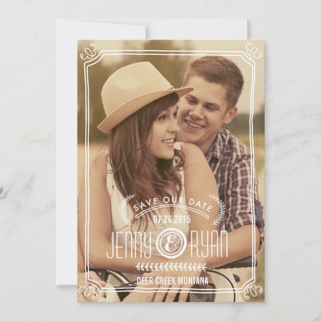 GUARDAR NUESTRA FECHA | GUARDAR EL ANUNCIO DE FECH (Anverso)