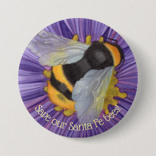 Guardar nuestras abejas botón personalizado