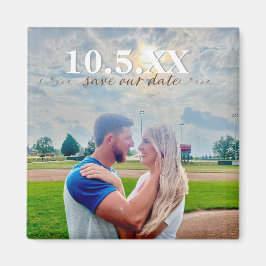 guardar nuestro imán boda de bloques de color de f