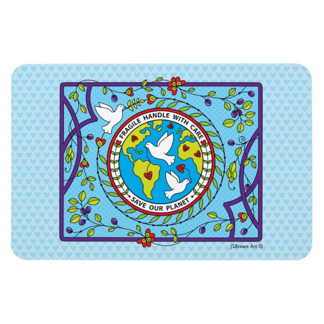 Guardar nuestro imán planetario-flexible de 6" x 4 (Horizontal)