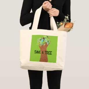Guardar una bolsa de tocador grande de árbol