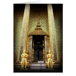 Guardas de la foto de oro de Tailandia del palacio