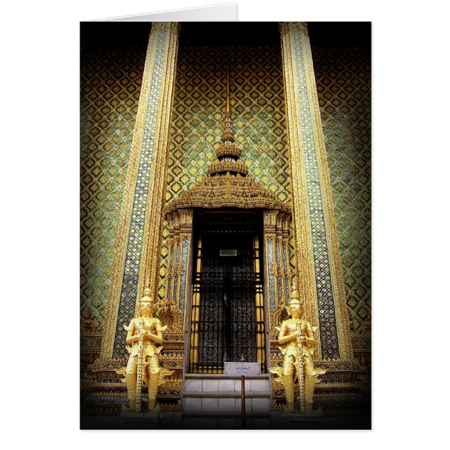 Guardas de la foto de oro de Tailandia del palacio (Frente)