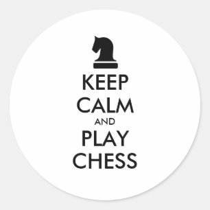 Guarde a los pegatinas redondos del ajedrez de la
