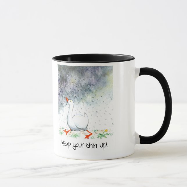 "Guarde a su Chin para arriba!" Taza del campanero (Derecha)