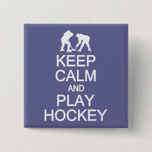 Guarde el botón de encargo del color del hockey d