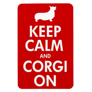 Guarde el Corgi tranquilo en el imán grande del
