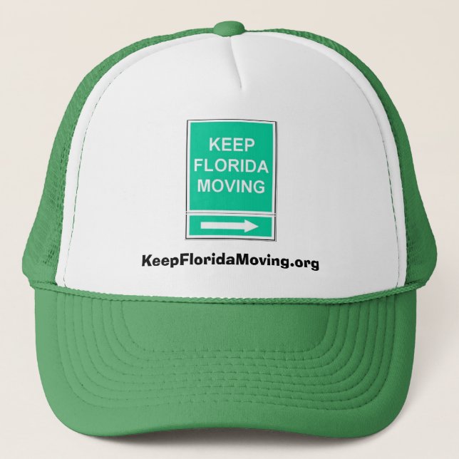 Guarde el gorra móvil de la Florida - verde y (Anverso)