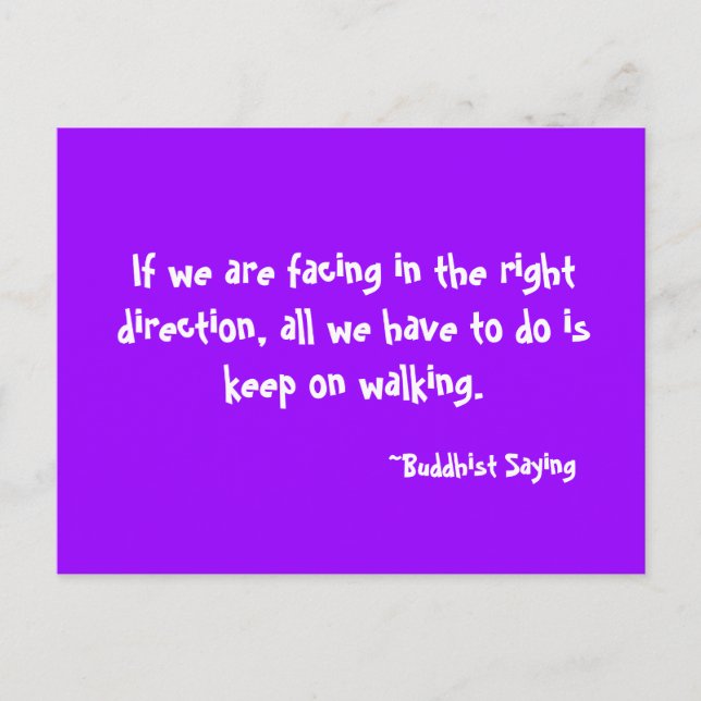 Guarde en la postal que camina (Anverso)