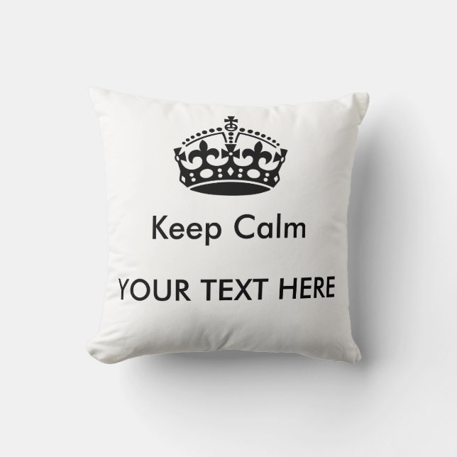 Guarde la almohada de encargo tranquila del texto (Anverso)