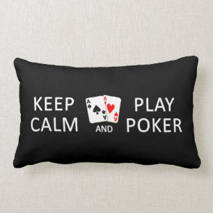 Guarde la almohada del personalizado del póker de